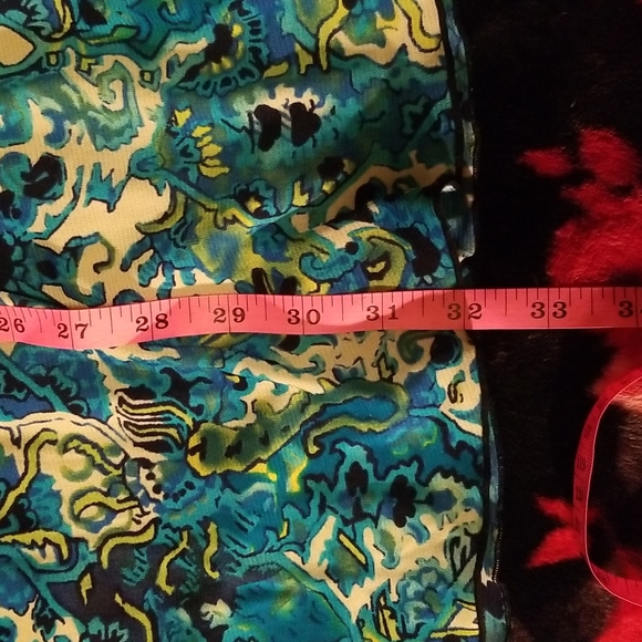 WAS $72. ENDLESS KNOT ART 100% Fully lined Nylon A-line Midi Skirt - Picture 11 of 15